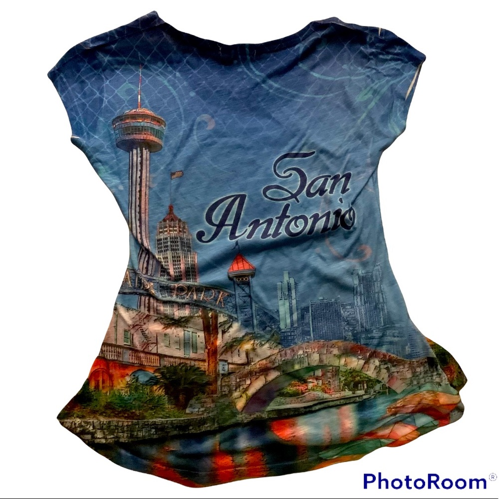 Soft Light Cotton San Antonio Bling Tee